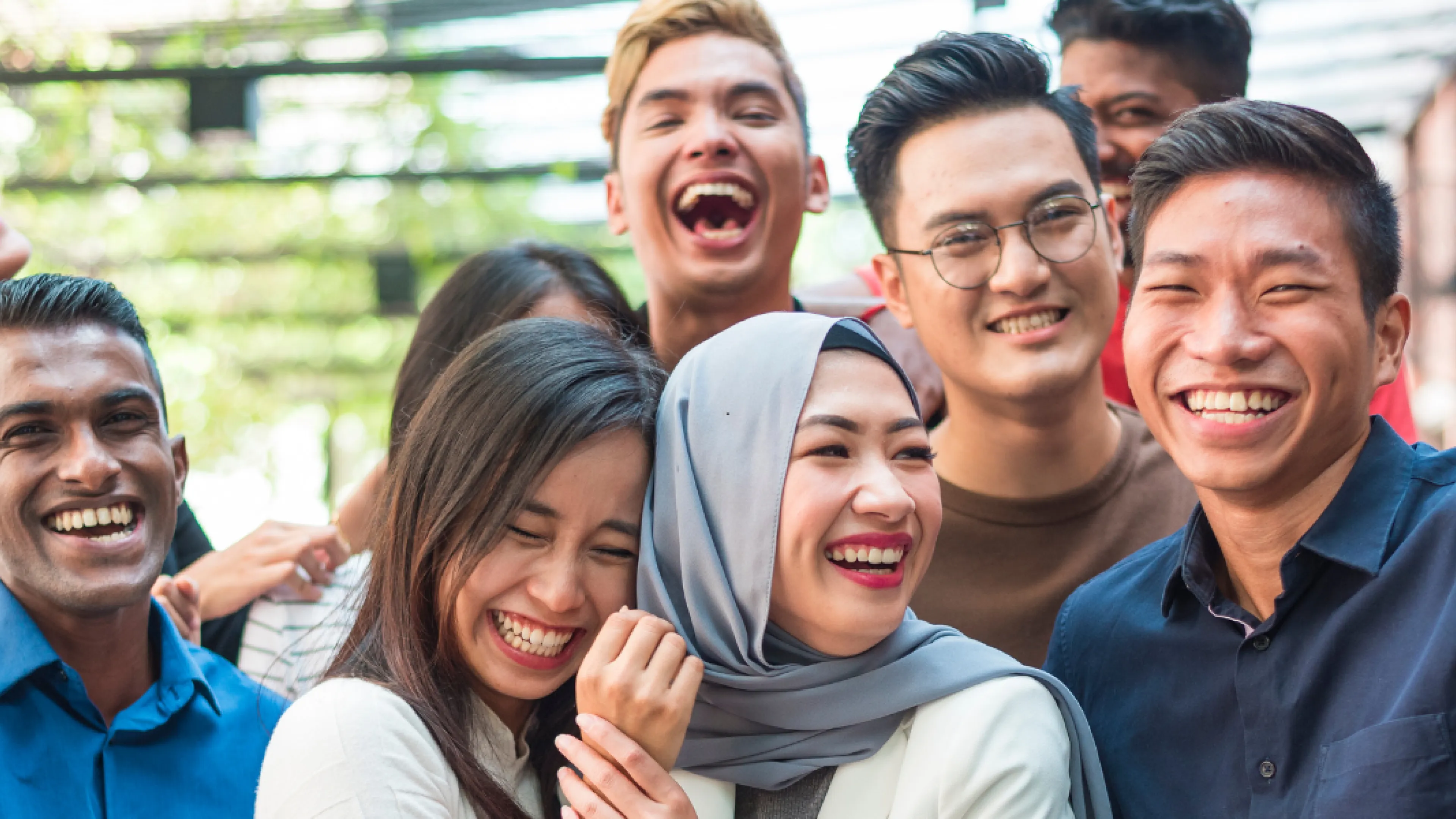 A group of diverse youth.